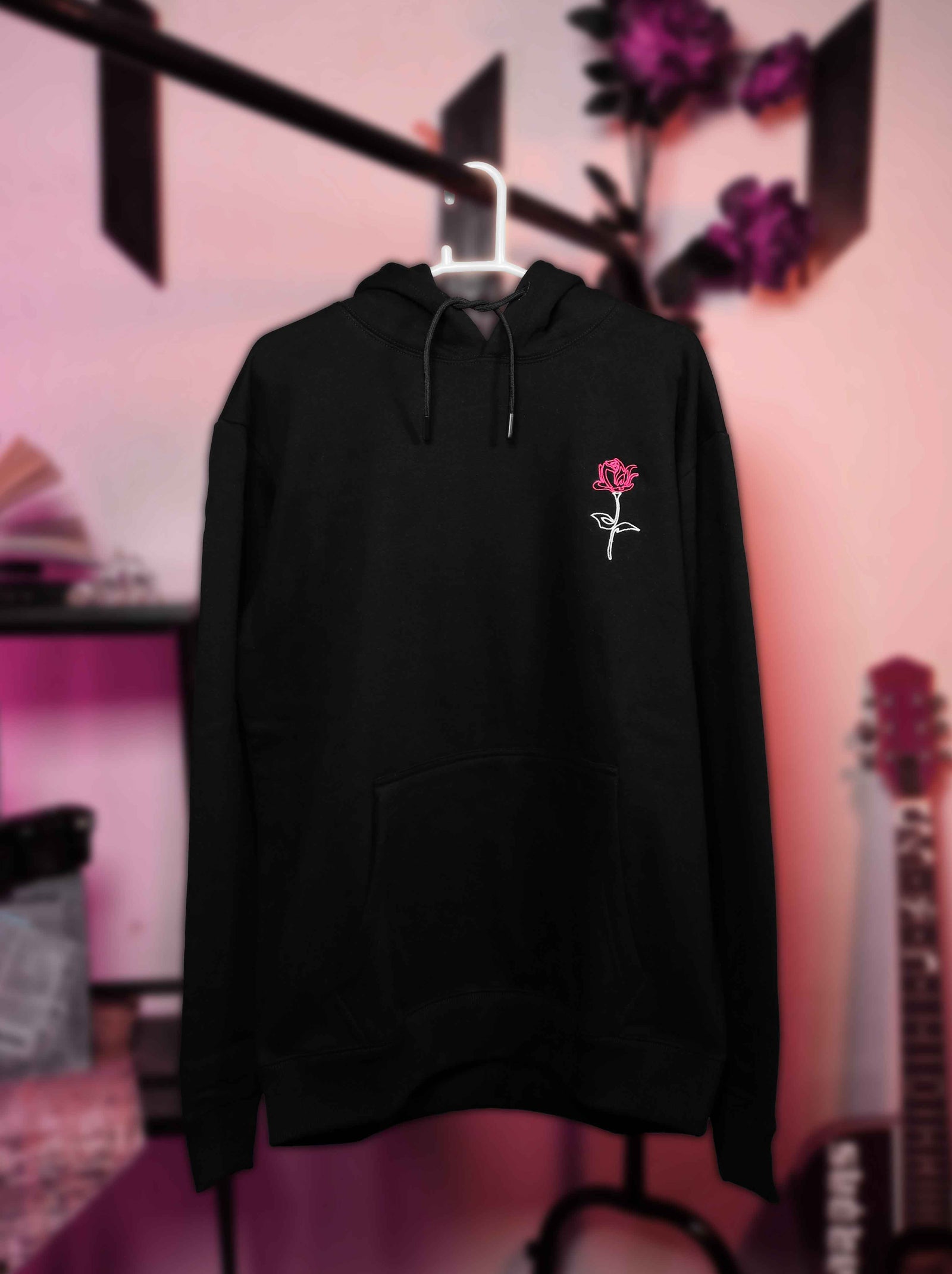 Self Love - Minimal Rose Hoodie